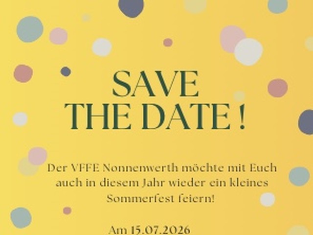 Save the date: Sommerfest 2026