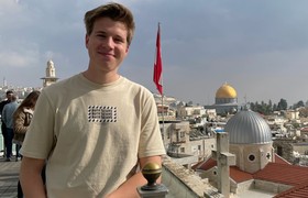 Vincent Weber (Abiturjahrgang 2022) in Israel